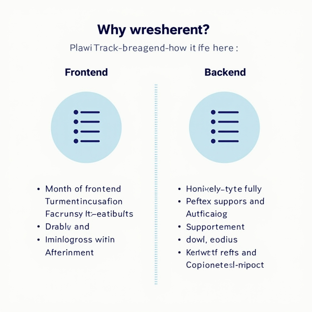 alt-text: Ilustracja przedstawiająca schemat współpracy między frontendem a backendem w aplikacji internetowej.