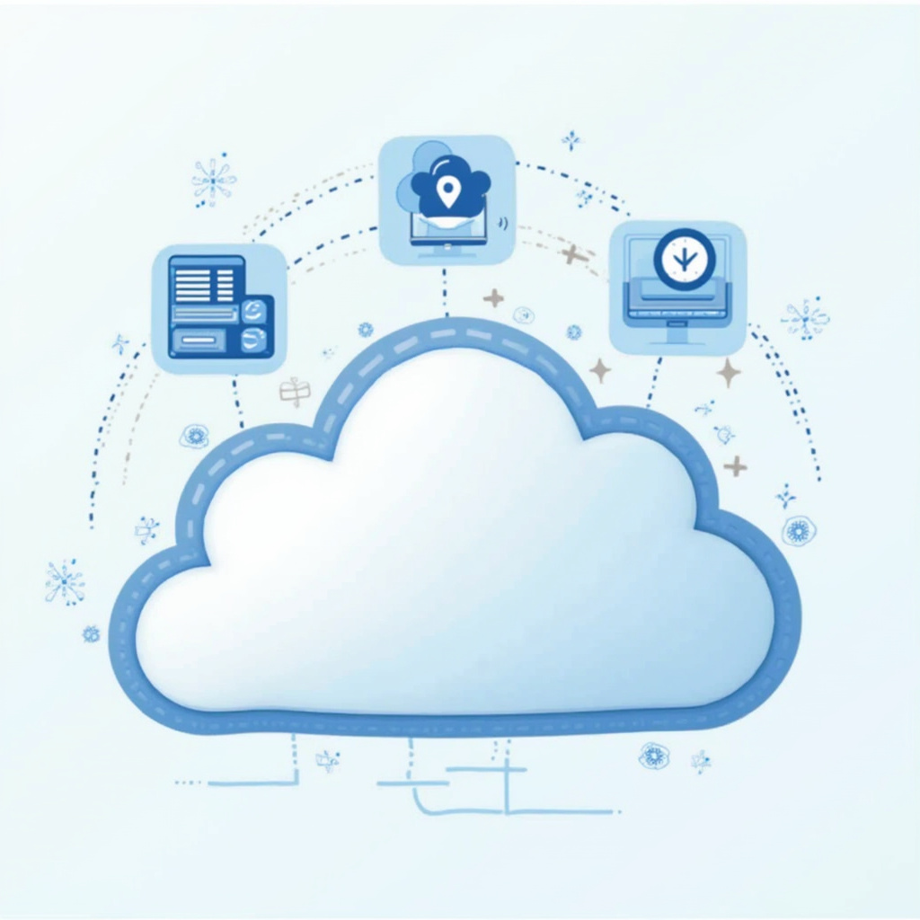 Przedsiębiorca analizujący diagram przedstawiający proces migracji danych do chmury na ekranie komputera.
