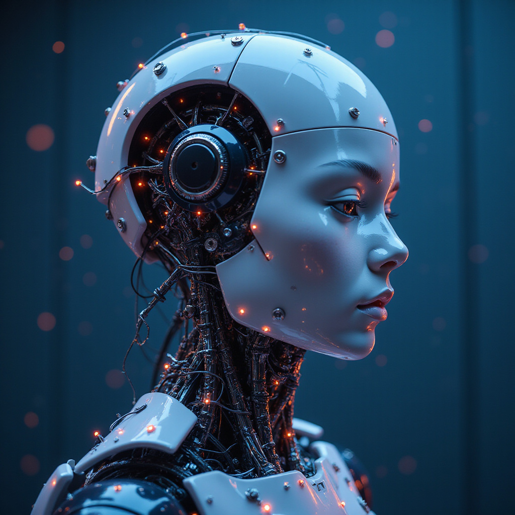 Alt-text: Infografika przedstawiająca 5 kroków przygotowania do ery sztucznej inteligencji z ikonami ilustrującymi naukę, współpracę człowieka z AI i rozwój kompetencji przyszłości.