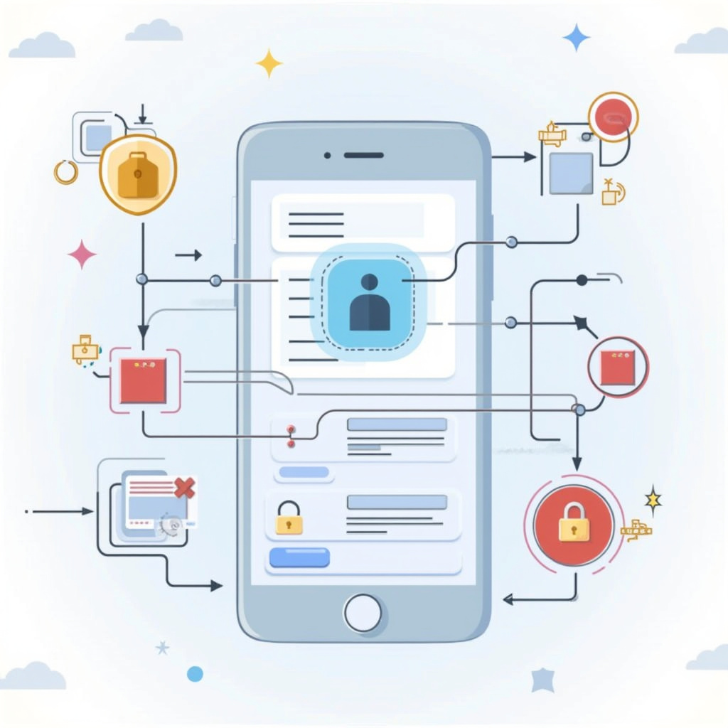 Schemat działania interfejsu API pokazujący wymianę danych między aplikacjami