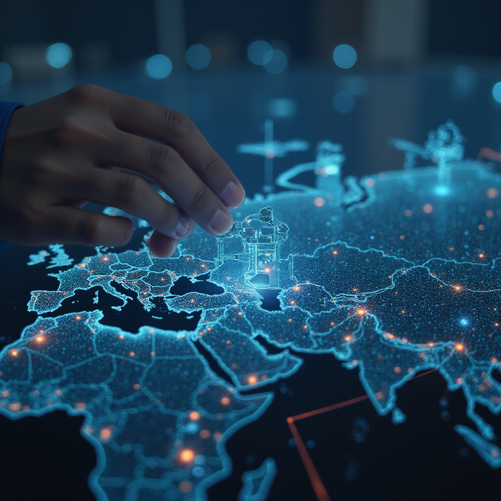 Alt text dla obrazków: 1. Hakerzy przeprowadzający cyberatak na globalną infrastrukturę 2. Wizualizacja cyberbezpieczeństwa i ochrony danych w sieci