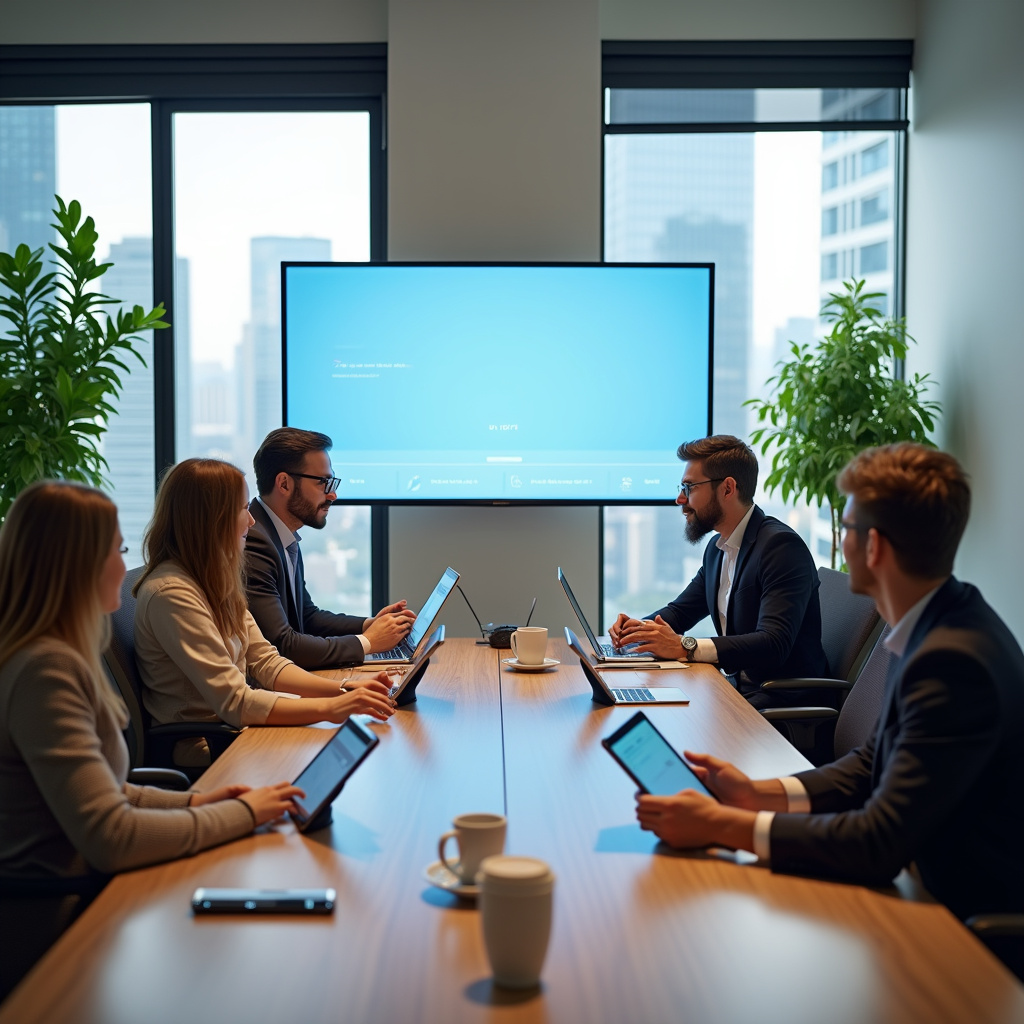 CEO Otter.ai prezentuje nowe narzędzia AI podczas konferencji technologicznej w San Francisco.