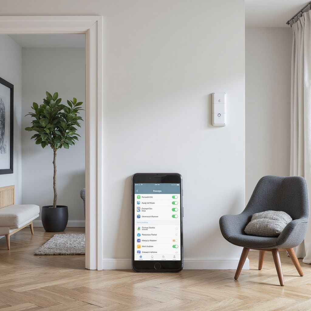 Inteligentna żarówka i inne urządzenia smart home ustawione na stole, gotowe do instalacji