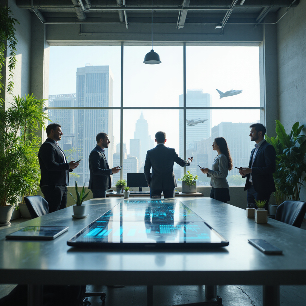 Ilustracja przedstawiająca platformę Lio automatyzującą procesy zakupowe w przedsiębiorstwie.