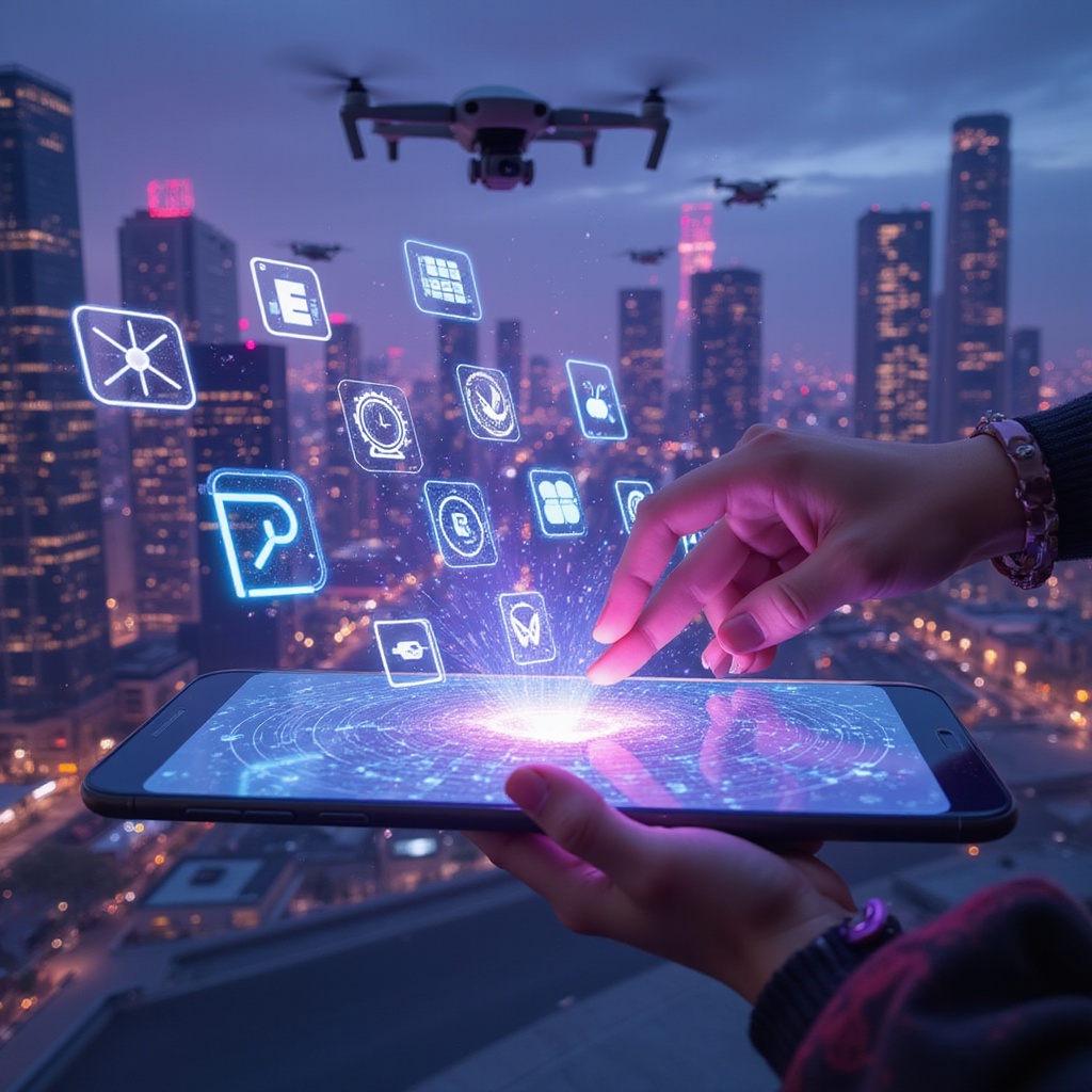 Wykres przedstawiający wzrost liczby aplikacji w App Store i Google Play w pierwszym kwartale 2026 roku.