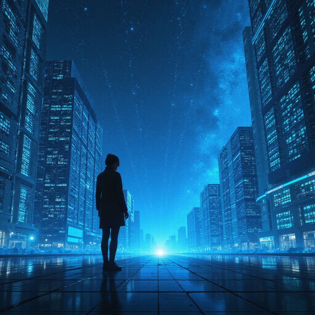 Alt-text: Ilustracja przedstawiająca ekran komputera z kodem źródłowym i symbolem AI w tle, symbolizująca automatyzację przeglądów kodu przez platformę Gitar.