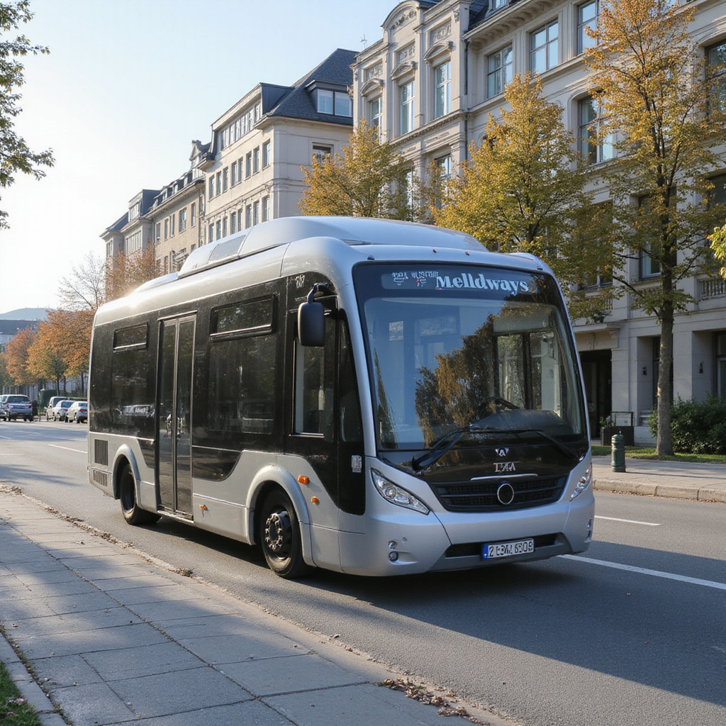 Logo Glydways i futurystyczne autonomiczne kapsuły transportowe na tle miejskiego krajobrazu