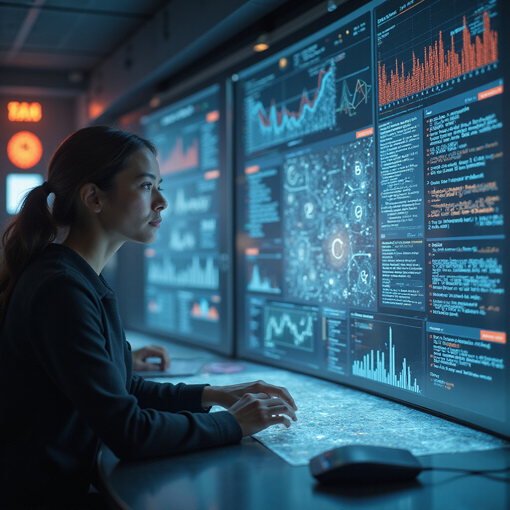 Alex Karp, CEO Palantir, prezentuje książkę „The Technological Republic” podczas konferencji technologicznej.