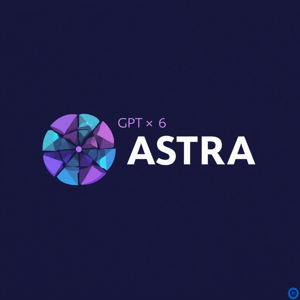 Logo OpenAI z nazwą modelu GPT‑6 Astra oraz wykres benchmarku Qwen 3.8 na różnych urządzeniach