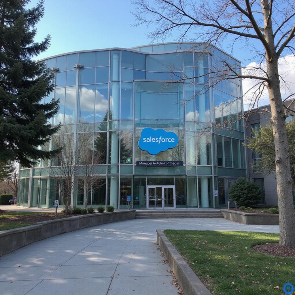 Wykres akcji Salesforce (CRM) z dynamicznym wzrostem o 23,8% w dniu 2 września 2026