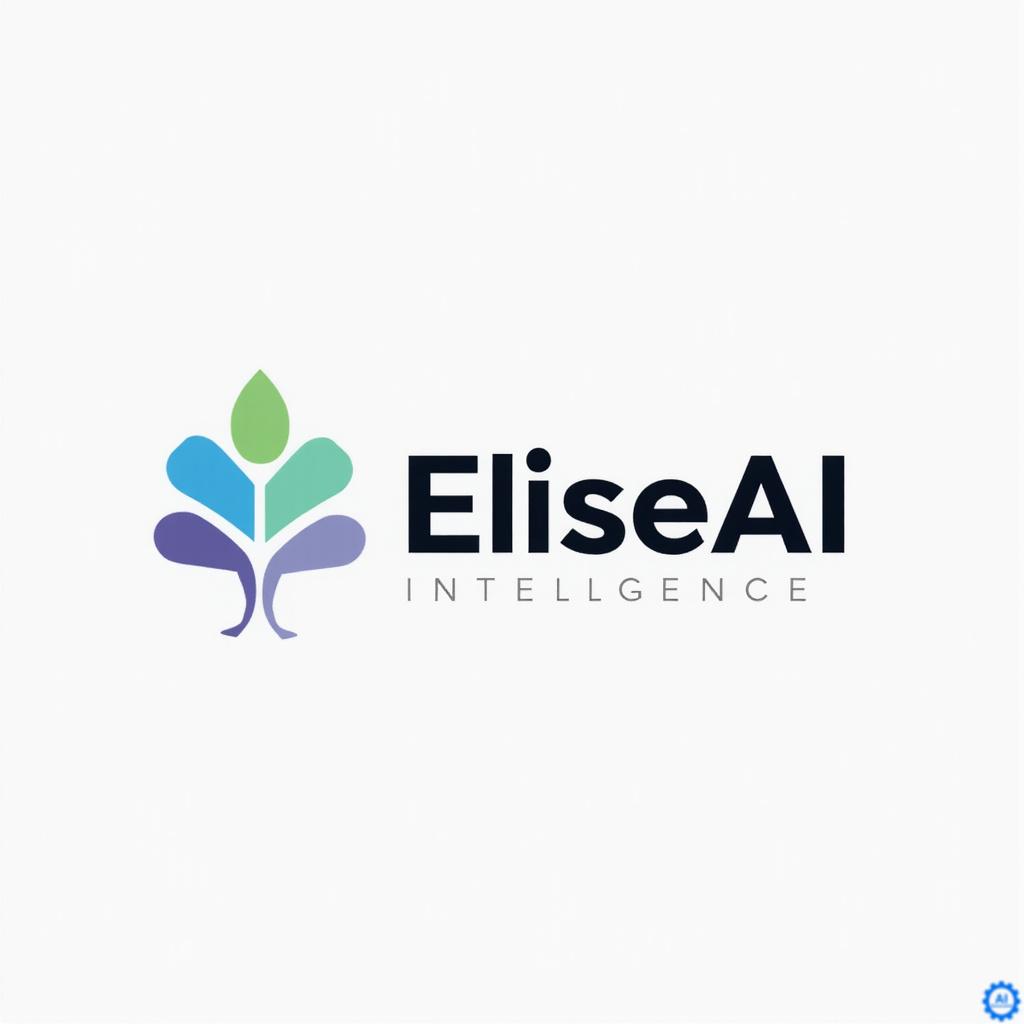 Logo EliseAI i wykres rosnących funduszy w branży sztucznej inteligencji